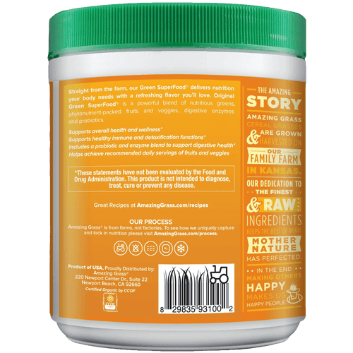 Amazing Grass Green SuperFood Original 30 Servings 8.5 Ounces