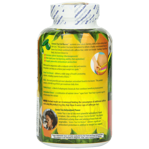 Applied Nutrition Green Tea Fat Burner Maximum Strength with 400 mg EGCG Fast-Acting 90 Liquid Soft-Gels (Pack of 2)