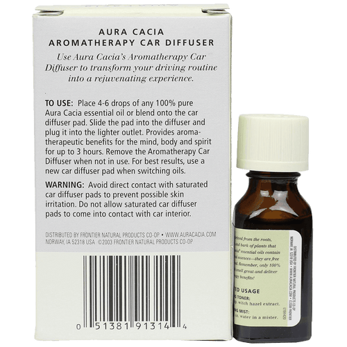Aura Cacia Aromatherapy Car Diffuser including Lavender essential oil NET 5 fl oz (15 ml)