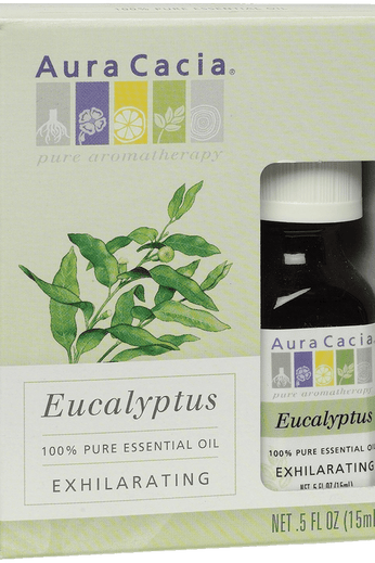Aura Cacia Organic Essential Oil Eucalyptus 0.5 Ounce