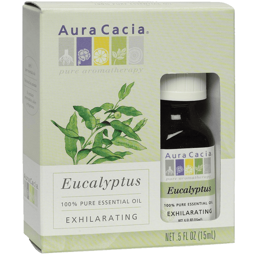 Aura Cacia Organic Essential Oil Eucalyptus 0.5 Ounce