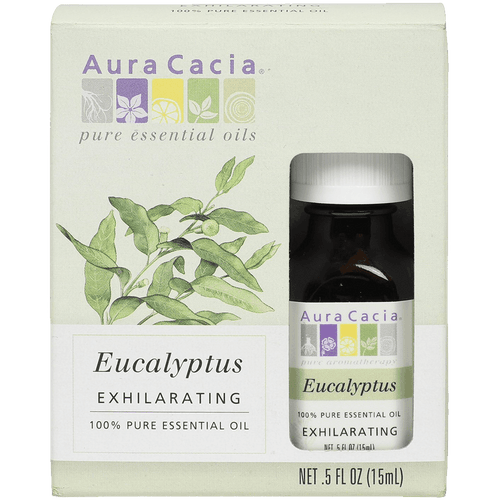 Aura Cacia Organic Essential Oil Eucalyptus 0.5 Ounce