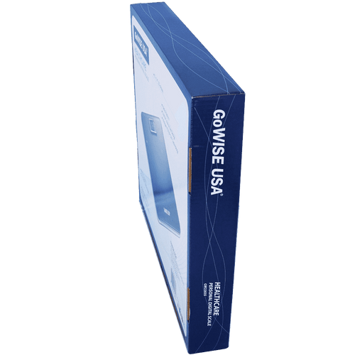 GoWISE USA GW22035 Electronic Personal Digital Scale w- Step-On Techonology & Wide Platform & LCD Display 400LB Capacity Black