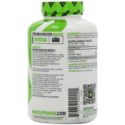 Muscle Pharm CLA 1000 Mg Softgel Capsules 180 Count