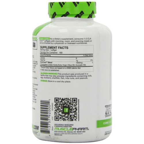 Muscle Pharm CLA 1000 Mg Softgel Capsules 180 Count
