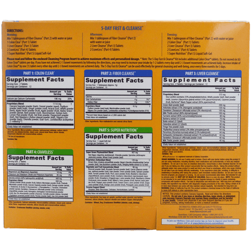 Nature's Secret 5-Day Fast & Cleanse 5-Part 5-Day Program