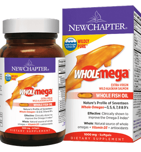 New Chapter Wholemega Whole Fish Oil Extra-Virgin Wild Alaskan Salmon