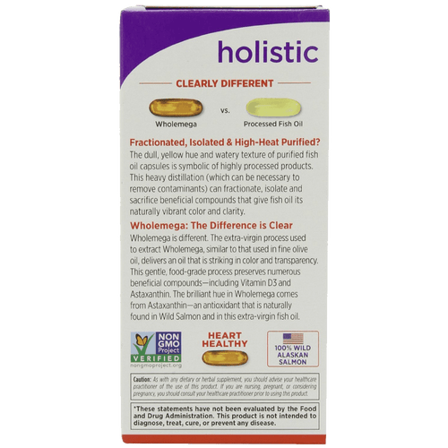 New Chapter Wholemega Whole Fish Oil Extra-Virgin Wild Alaskan Salmon