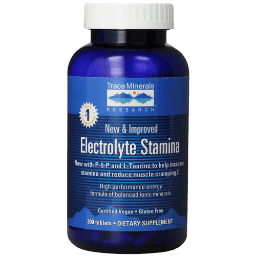 Trace Minerals Research Performance Electrolyte Stamina High Performance Energy Formula of Balanced Ionic Minerals 300 Tablets