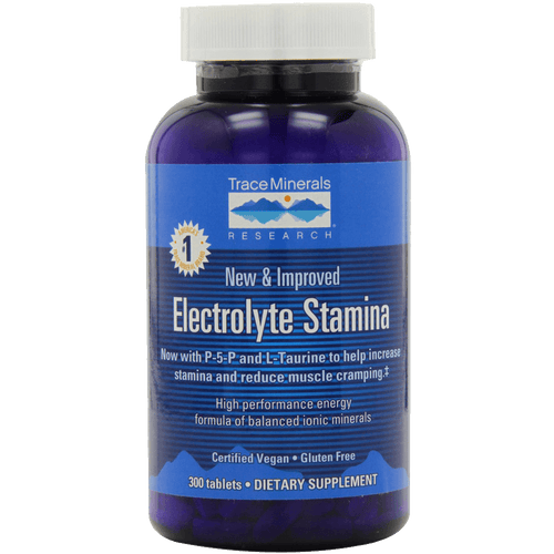 Trace Minerals Research Performance Electrolyte Stamina High Performance Energy Formula of Balanced Ionic Minerals 300 Tablets
