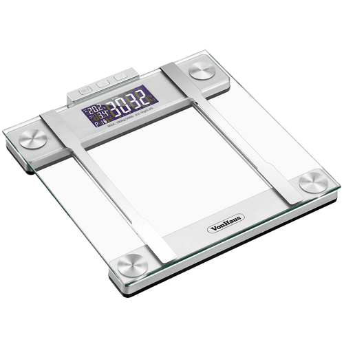 VonHaus Body Fat Scales 400lb Weight Capacity Hydration Monitor Composition Analyser Bathroom Scales